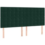  Okvir za krevet bez madraca tamnozeleni 140x190 cm baršunasti | shoptok.hr
