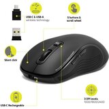 Port Designs Port miš ESSENTIEL WL+BT, USB-C, punjivi, crni 910010 | shoptok.hr