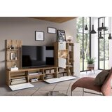 CARRYHOME DNEVNI REGAL, bela, barve hrasta | Shoptok.si