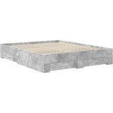  Krevetna konstrukcija s ladicama Betonska siva 160 x 200 cm | Eponuda.com