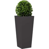 vidaXL Vrtna sadilica crna 35x35x75 cm čelična | shoptok.hr