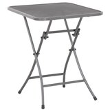 SUNFUN sklopivi stol cafe latte (d x š x v: 60 x 60 x 72 cm, čelik, željezno sive boje) | shoptok.hr
