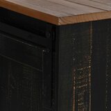 TV omarica - TV stojalo - Televizijska omarica HALDEN 2 drsna vrata črna 150x40x60 cm masivni les, (21699450) | Shoptok.si