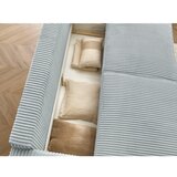 Bobochic Paris Svijetlo siva sklopiva/s prostorom za odlaganje sofa od samta 244 cm Chelsea – | shoptok.hr