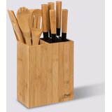 XXXL FIVE STALAK SA 5 NOŽEVA 17,5X10X35CM ČELIK/BAMBUS/POLIPROPILEN BEŽ Cijene