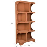 Dutchbone Regal v barvi terakote 85x180x37 cm Dundee – | Shoptok.si