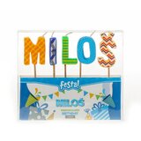 Festa natalis, rođendanska svećica, odaberite ime miloš | ePonuda.com