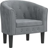  The Living Store Fotelj temno siv žamet - Fotelj, (21454981) | Shoptok.si