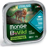 Monge pašteta za sterilisane mačke sa ukusom tune i povrća bwild grain gree 100g Cene