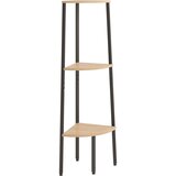  Kutne police s 3 razine svjetlosmeđe-crne 45,5 x 31,5 x 120 cm | Eponuda.com