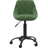 vidaXL Radna stolica - Uredska stolica tamnozelena baršunasta | shoptok.hr