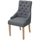  Blagovaonske stolice od tkanine 6 kom tamnosive | shoptok.hr