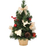 Molarem Home Umjetno božićno drvce u posudi - 40 cm s crvenim i zlatnim dekoracijama | shoptok.hr