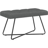  Klupa s gumbastim tkanjem Tamnosiva 80 x 40 x 46 cm Tkanina | Eponuda.ba