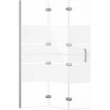  Sklopiva pregrada za tuš ESG 100 x 140 cm bijela | Eponuda.ba