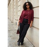 Trendyol Ženski kardigan Tbbaw26Av00046, Bordo Cene