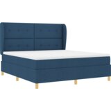 Plavi Modra Box Spring Postelja z Matracem 180x200 cm Tkanina, (22051390) | Shoptok.si