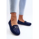 Boto marka niezdefiniowana Women's Stylish Suede Moccasins Navy Blue Rabell | Shoptok.si
