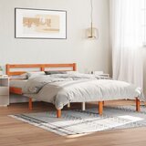 Furnova Posteljni okvir brez vzmetnice voščeno rjav 120x190 cm borovina, (21935236) Cene