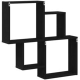  Polica na zidu Crni hrast 80 x 15 x 78,5 cm Konstruirano drvo | shoptok.hr