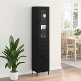  Highboard Crni hrast 34,5 x 34 x 180 cm Konstruirano drvo | shoptok.hr