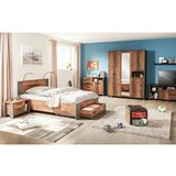 Premium Living Postelja Baghira, Rjava, Temno Siva, 120x200 | Shoptok.si