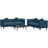  2-dijelni set sofa s jastucima plavi baršunasti | shoptok.hr