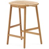 Kave Home Barska stolica od punog hrasta u prirodnoj boji (visine sjedala 65 cm) Enit – | shoptok.hr