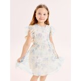 Sinsay Haljina od tila s volanima i cvjetnim motivom | shoptok.hr