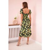 Kesi Włoski Women's dress with puffed sleeves and ruffles black | ePonuda.com
