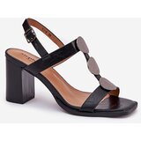 Boto Women Sandals On Heel With Decorative Strap Black Mirfedi | shoptok.hr