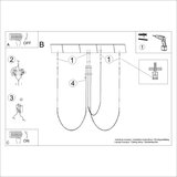 Thoro Črna aluminijasta LED viseča svetilka ALVAR &amp;ndash; Slike