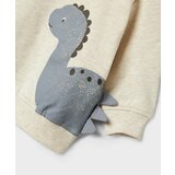 name it Majica 'NBMNIXEN' ecru / čokolada / bazaltno siva | Shoptok.si