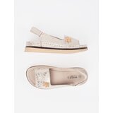 GOODIN Light beige platform sandals with pin | shoptok.hr