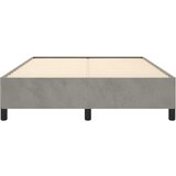  Okvir za krevet bez madraca svjetlosivi 140 x 190 cm baršunasti | shoptok.hr
