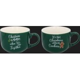 Molarem Home Porculanska šalica božićnog dizajna 490ml - Zelena | shoptok.hr