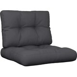  Jastuci za palete 2 kom crni od tkanine Crna 60 x 60 x 12 cm | Shoptok.si