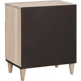 vidaXL Noćni ormarić s ladicama Bež 50 x 33 x 60 cm masivno drvo manga | shoptok.hr
