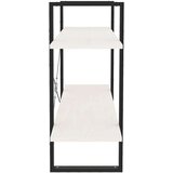 Ormarić za knjige s 2 razine bijeli 100x30x70 cm od borovine | shoptok.hr