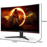 AOC Monitor LED C32G2ZE 32” Gaming Curved 240Hz (31.5“, 16:9, 1920×1080, VA, Antiglare + 3H,... | Eponuda.ba