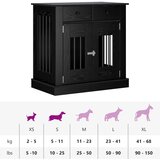 Namještaj za kućni kavez Crni hrast 80 x 47,5 x 80 cm | shoptok.hr