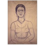  Slika - Frida Kahlo – Self-Portrait 1929 (charcoal drawing) 20x30 Na talijanskom platnu | shoptok.hr