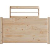  Okvir kreveta s uzglavljem 100 x 200 cm od masivne borovine | shoptok.hr