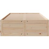 vidaXL Posteljni okvir brez vzmetnice s predali 120x200 cm borovina | Shoptok.si
