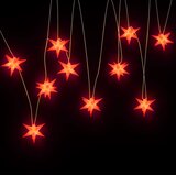  Božićna svjetiljka 10 LED crvena 10 cm | shoptok.hr