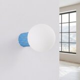 Sollux Svijetlo plava zidna lampa od opalnog stakla ø 12 cm Orbital – | shoptok.hr
