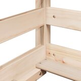 vidaXL Krevet na kat s ljestvama i krovom 90x200 cm od borovine | shoptok.hr