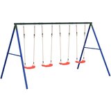  Set vanjske ljuljačka s 4 ljuljačke Plava | shoptok.hr