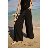 Marisse Viscose Wide-Leg Trousers, Black | ePonuda.com