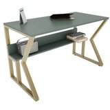 Hanah home Radni sto Lona, 120x72,8x60 cm, Maslina-Zlatne boje | Eponuda.ba